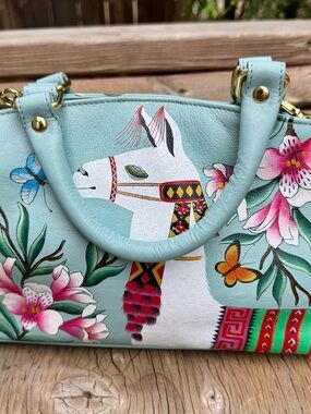 Anuschka hand painted handbag